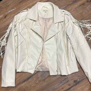 White Leather Jacket